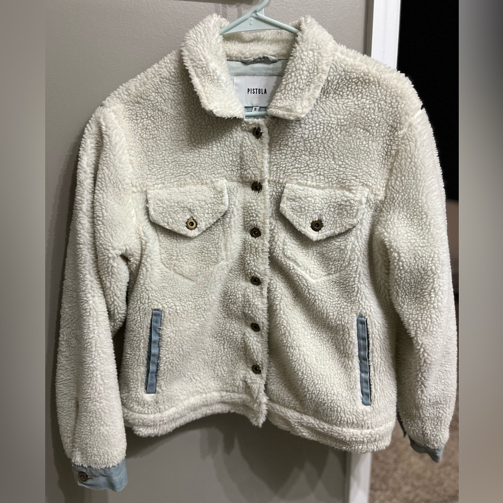 Pistola fleece sherpa jean jacket